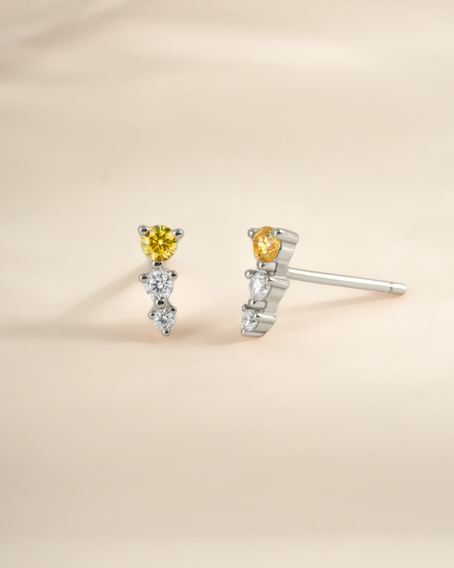 Yellow & Diamond Ear Climber